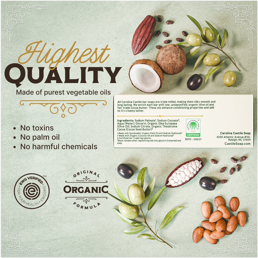 Castile Bar Soap - Gentle Unscented