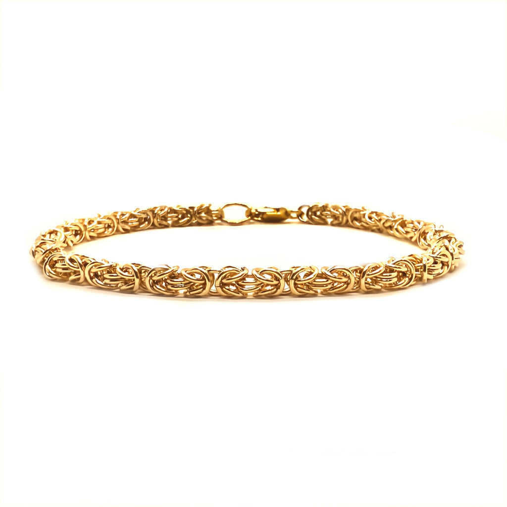 Delicate Byzantine Chainmaille Bracelet in 14K Gold Fill