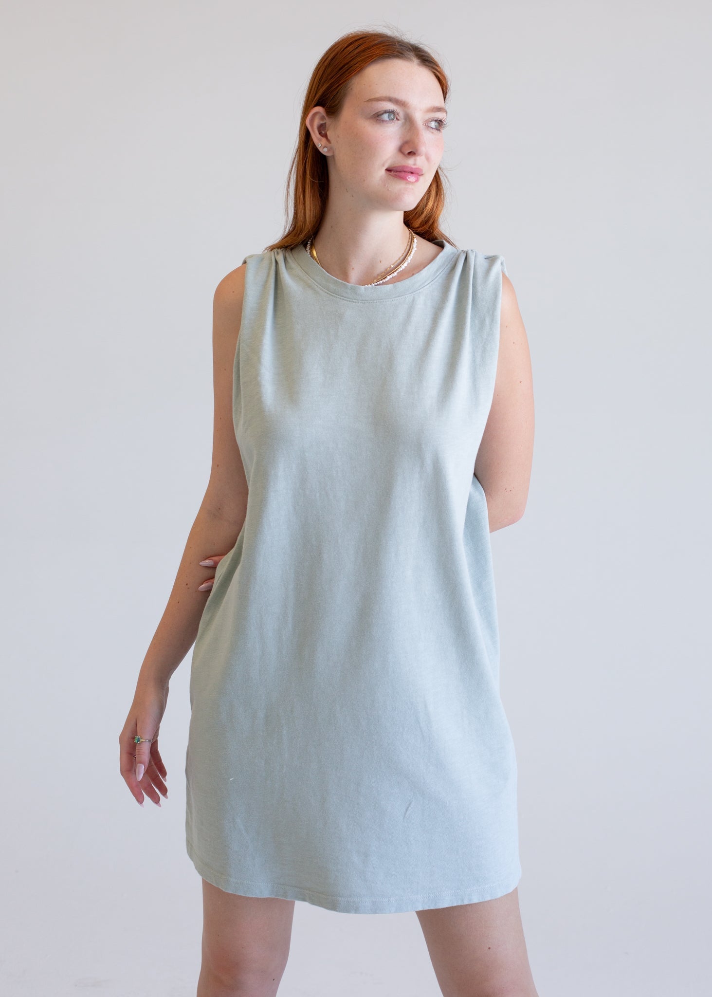 Ruched Boxy Dress